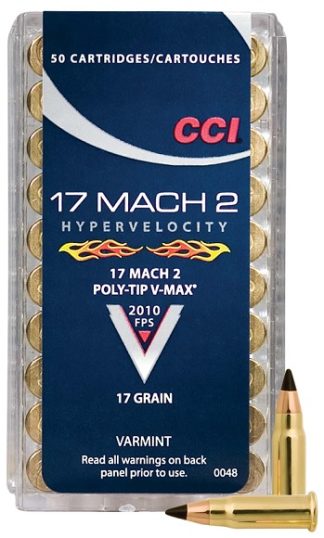 CCI c.17 MACH 2 17 gr Poly-Tip Hypervelocity