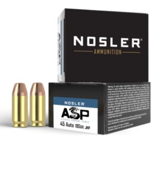 NOSLER 45 ACP 185GR JHP (20 CT.)
