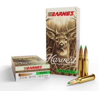 BARNES 32404 SIERRA TIPPED GAMEKING 308 WIN 165GR 20RD