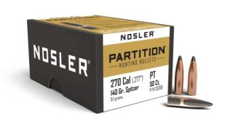NOSLER 270 CAL 140GR SP PARTITION (50 CT.)