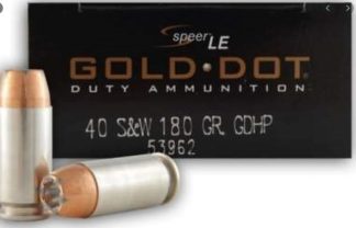 CCI SPEER GOLD DOT c.40 S&W 180GR.  50 round box