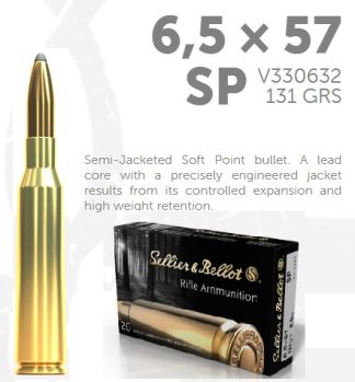 S & B c.6.5x57 131GR. SP (330630)