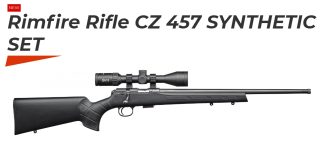 CZ 457 SYNTHETIC CAL. 22LR 20” 1/2X20, SET CZ OPTICS
