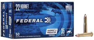 FED 22 HORNET 35 GR TIPPED VARMINT