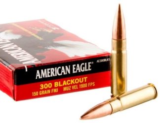 FED 300 BLACKOUT 150 GR FULL METAL JACKET BOAT-TAIL