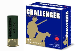 CHALLENGER (00140) 12GA. 2 3/4” 4 Buck 25 Pack Magnum
