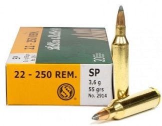 S & B c.22-250  REM 55 gr. SP