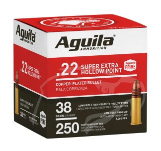 AGUILA .22 LR HV HP 38 GR 250 PACK