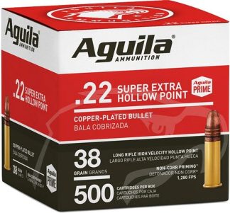 AGUILA .22 LR HV HP 38 GR 500 PACK