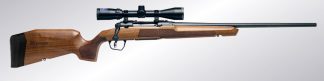 SAVAGE AXIS 2 XP HARDWOOD 243 WIN 22" BROWN HARDWOOD