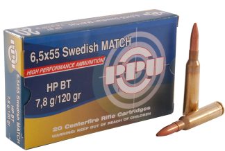 PRVI Rifle Ammo 6.5x55 Swedish HPBT 120gr 20Rnd
