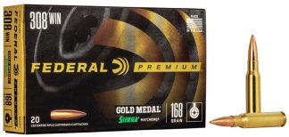 FED. GOLD MEDAL MATCH c.308 168GR. SIERRA MATCH KING BTHP