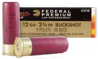 FED. 12 ga. 2-3/4” 00B 9 Pellet 1145fps