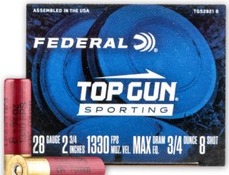 FED TOP GUN SPORTING 28GA 2 3/4” 3/4OZ #8 1330 FPS
