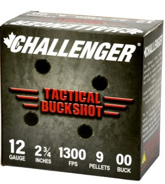 CHALLENGER (00110) 12GA. 2 3/4” 00B Bulk 25 Pack Magnum