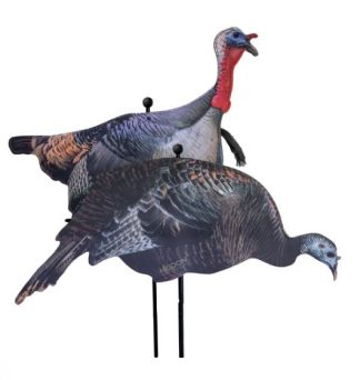 HIGDON FLEX TURKEY COMBO SILHOUETTE DECOYS. JAKE & HEN.
