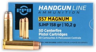 PRVI c.357 MAG 158 GR SJHP 50 RDS AMMO