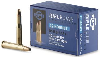 PRVI Rifle Ammo .22 Hornet SP 45gr 50 ROUNDS
