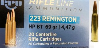 PRVI Rifle Ammo 223 REM, HP BT, 69Gr, 20 Rnds