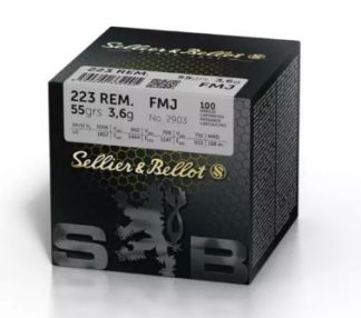 S & B c.223REM 55GR. FMJ -BULK 50 ROUNDS