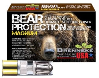 Brenneke SL122BPM Bear Protection 12Gauge 2.75" 1 3/8oz Slug