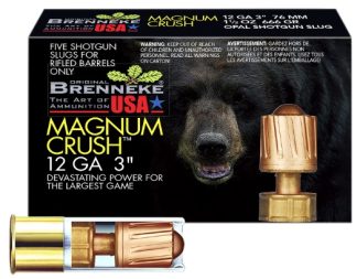 Brenneke SL123CMR Magnum Crush 12Gauge 3" 1 1/2oz Slug 5pk