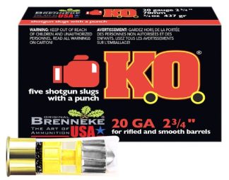 Brenneke SL202KO K.O. 20Gauge 2.75" 3/4oz Slug 5pk